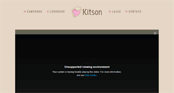 Desktop Screenshot of kitson.com.br