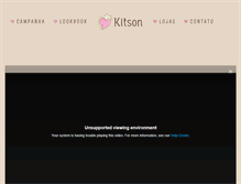 Tablet Screenshot of kitson.com.br